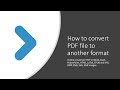 Convert PDF | Online and Free