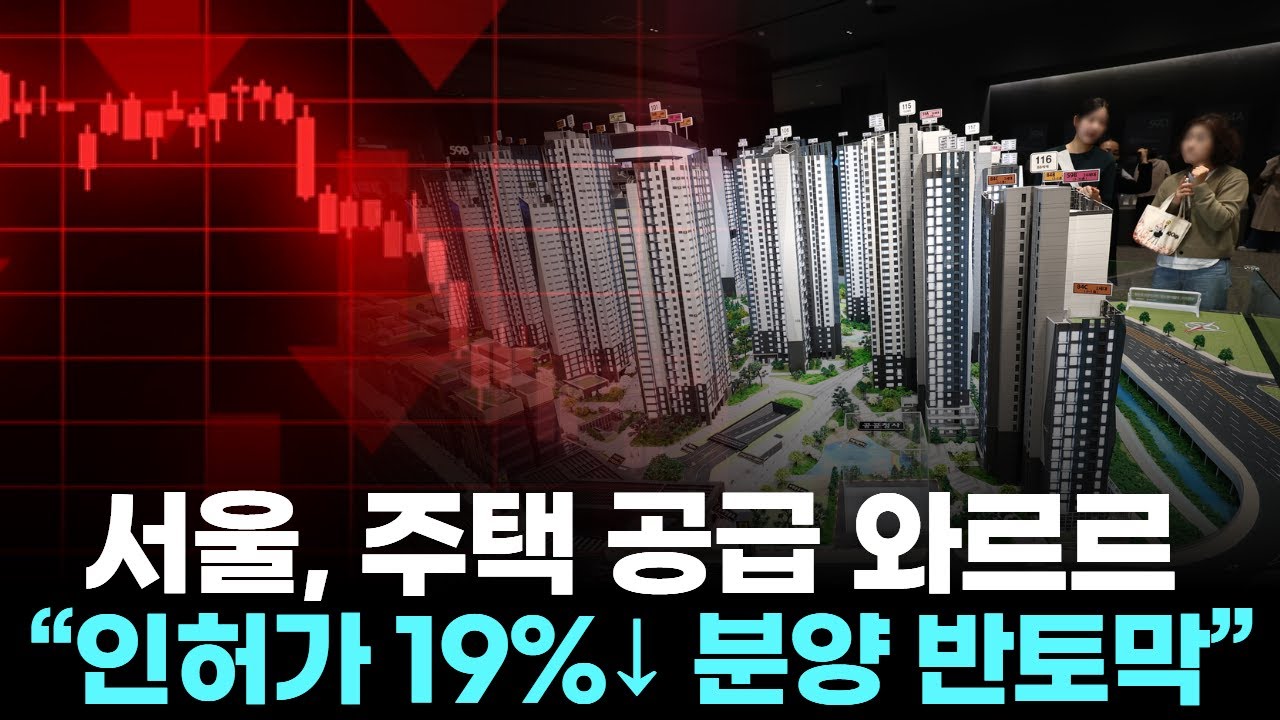 서울, 주택 공급 와르르… “인허가 19%↓ 분양 반토막”