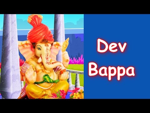 Marathi Balgeet - Dev Bappa Dev Bappa Navsala Pav | Animated Marathi Kids Songs | Badbad Geete