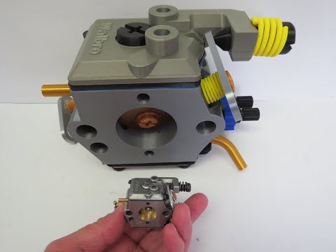 How a 2 Stroke Carburetor Works, Fuel Pump & Metering