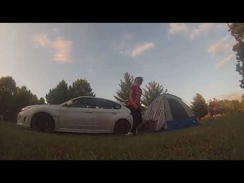 Subaru WRX Hatchback- Sportz Dome-To-Go Tent Timelapse