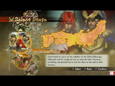 Samurai Warriors 4 Campaign Walkthrough (PS4) Legend of a Land United Part 1 - Battle of Yamazaki