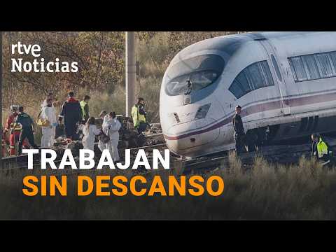 Alcance de trenes en Urda | Los bomberos siguen trabajando en la zona cero del accidente | RTVE