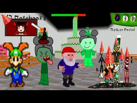 FNaF Luigi Fan's Basics Birthday Bash - Baldi's Basics Birthday Bash Mod