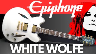 Video thumbnail for Epiphone EMILY WOLFE White Wolfe Sheraton FULL DEMO by Play and Trade Guitars
