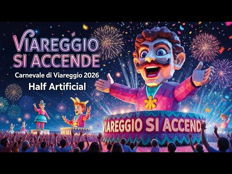 Viareggio si accende 🎭🔥 | Canzone Carnevale di Viareggio 2026 – Half Artificial