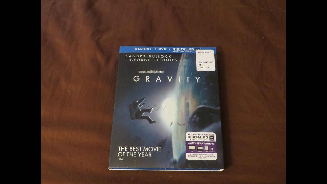 Gravity Blu-Ray/DVD Combo Review/Unboxing (HD)