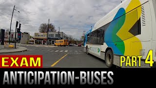 Anticipation at the driving exam – Part 4: School buses and city buses