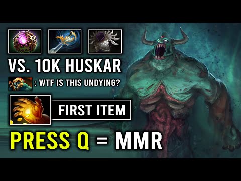 How to Boost MMR By Pressing Q on Undying -2 Sec CD Decay Unlimited Spam Vs 10K Huskar Dota 2