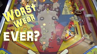 We're Going To Try And Repair This Pinball Playfield.  Worst Ever?