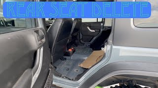HOW TO REMOVE JEEP JKU REAR SEATS DIY