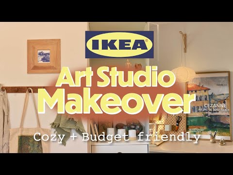 Cozy Art Studio Makeover | Ikea Makeover | Budget Friendly Makeover | The Studio Series Ep. 1
