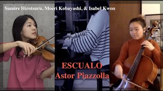 Download lagu Astor Piazzolla – ESCUALO (Shark) – 鮫 – ピアソラ｜Sumire Hirotsuru, Moeri Kobayashi & Isabel Kwon mp3