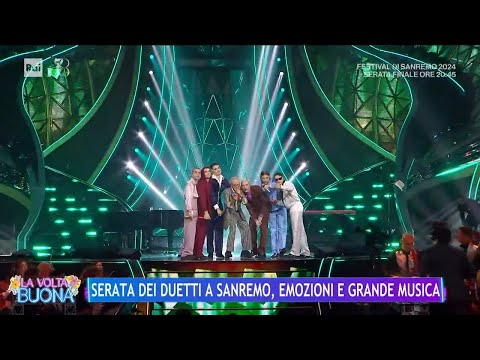 Serata dei duetti, I Bnkr44 cantano con Pino D'Angiò - La Volta Buona 10/02/2024