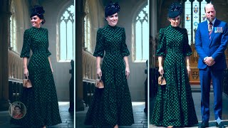 Princess Catherine Dazzles in Vintage-Inspired Polka Dot Dress at Westminster Abbey