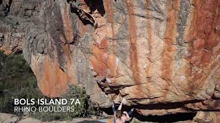 Video thumbnail of Bols Island, 7a. Rocklands