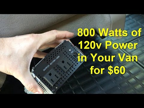 Add 800W of AC Power to Your Van for $60 — DIY Inverter Install | Van Life