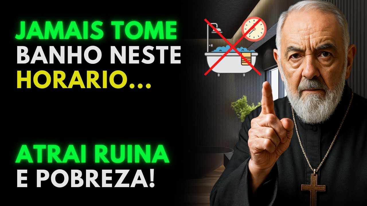 Padre Pio warns: NEVER take a bath at this time or you will attract poverty and bad luck