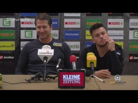 SK Sturm: Mediabriefing vor Wolfsberger AC (22. Runde 2015/16)