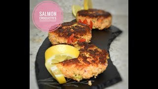 How To Make Salmon Cakes - Salmon Croquette Recipe - Fish Recipes