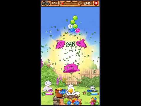 Simon's Cat Pop Time Level 137 - NO BOOSTERS 😺 | SKILLGAMING ✔️
