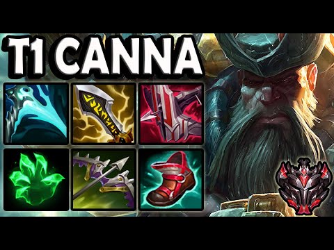 T1 Canna Gangplank vs Renekton [ TOP ] Patch 11.2 Ranked Korea ✅