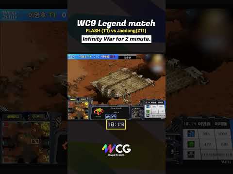 This is starcraft l WCG Legend match Flash(T) vs Jaedong(Z)