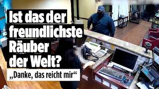 Freundlichster Überfall: Vermummter Räuber sagt sogar Danke
