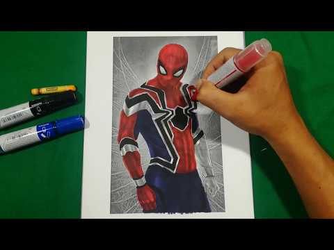 SPIDER-MAN HOMECOMING IN IRON SPIDER Coloring Pages SAILANY Coloring Kids