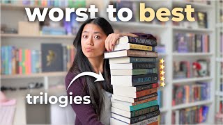 every single trilogy I've read... from worst to best 📚⭐️