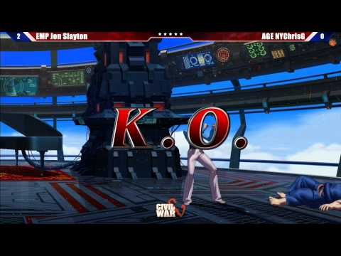 KOF 13 Loser's Finals EMP Jon Slayton vs AGE NYChrisG - Civil War 5 Tournament