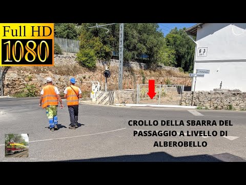 ALBEROBELLO: CROLLA LA SBARRA DEL PASSAGGIO A LIVELLO | ANDREAUS TRENI E P.L. F.S.E.