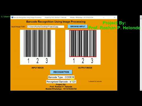 Barcode Recognition Using Python Project With Source Code Barcode Classification