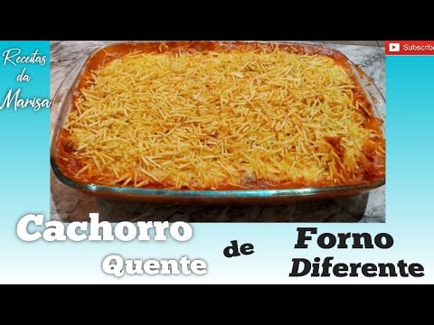CACHORRO QUENTE DE FORNO SEM MASSA E SEM PÃO!!