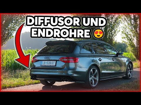 S4 DIFFUSOR UPGRADE am Audi A4 B8 Facelift – Black Edition + Duplex Look