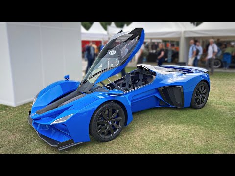 Thumbnail for New 2022 Delage D12 Hypercar feat. 7.6L hybrid V12 Engine | Start Up, Revs & Driving @ Fos Goodwood by Delage