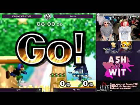 Spor (Falco) vs ME | Vro (Marth) - ASH@WIT #56 Melee Bracket