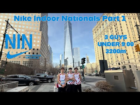 3 GUYS UNDER 9:00 3200m | Nike Indoor Nationals Part 1