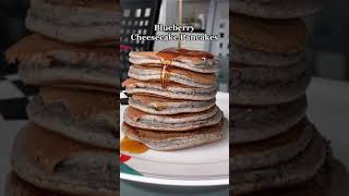 Blueberry Cheesecake Protein Pancakes Recipe #shorts #pancakes #recipe