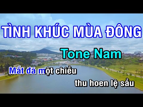 Tình Khúc Mùa Đông (Karaoke Beat) - Tone Nam | Nhan KTV