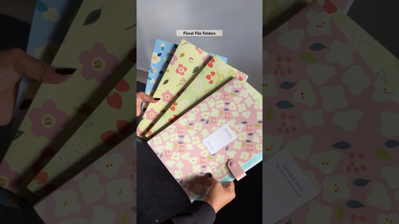 Floral File Folders 🎀🌷✨#trendingshorts #stationery #stationary #kawaii #floral