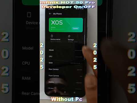 Infinix Hot 50 Pro Enable & Disable Developer Mode on (2025) #android #enabledeveloperoptions