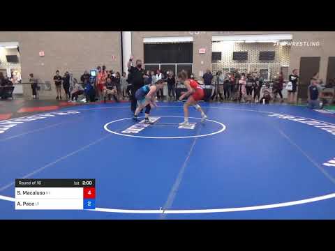 59 Kg Round Of 16 - Sofia Macaluso, NY Vs Alyssa Pace, UT