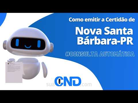 Como emitir a certidão negativa de Nova Santa Bárbara-PR em apenas 2 minuto! :)