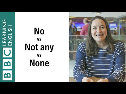 No vs Not any vs None - English In A Minute