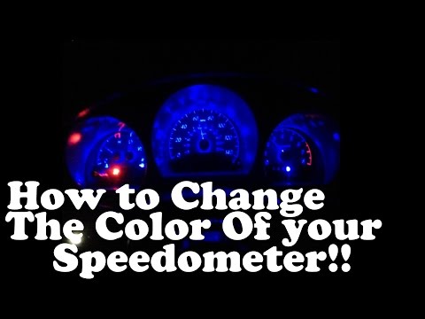 How Change The Color Of Your Speedometer!!