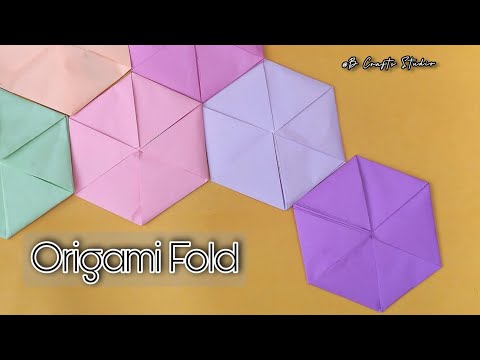How To Make Envelope Out Of Paper | Hexagon Letter Origami | Origami Folding Crafts| A4 Paper