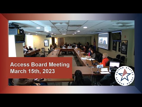 Access Board Meeting - March 15th 2023
