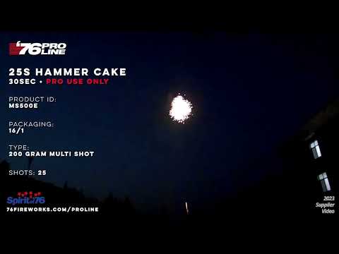 MS500E 25s Hammer Cake (30sec) - '76 Pro Line - 200 Gram Multi Shot