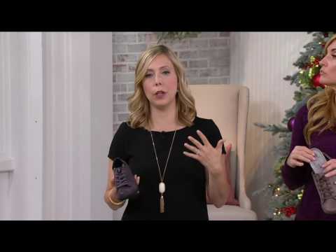 Clarks Cloud Stepper Lace-up Sneakers - Sillian Glory on QVC